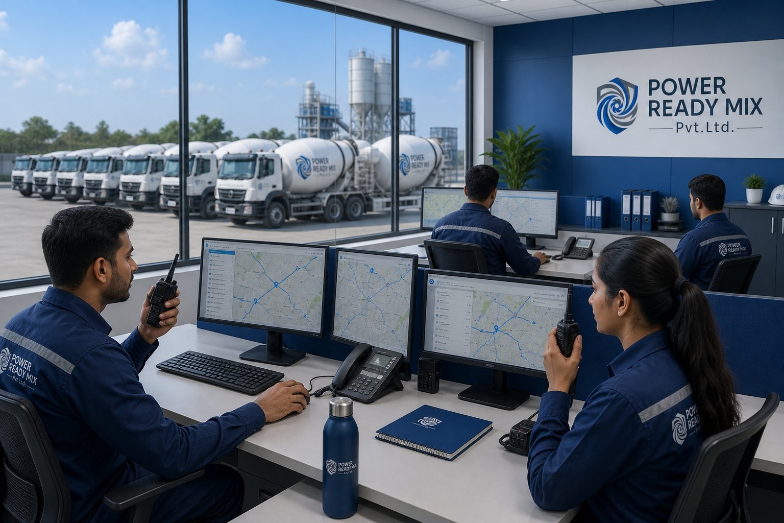 Power Ready Mix customer dispatch control room